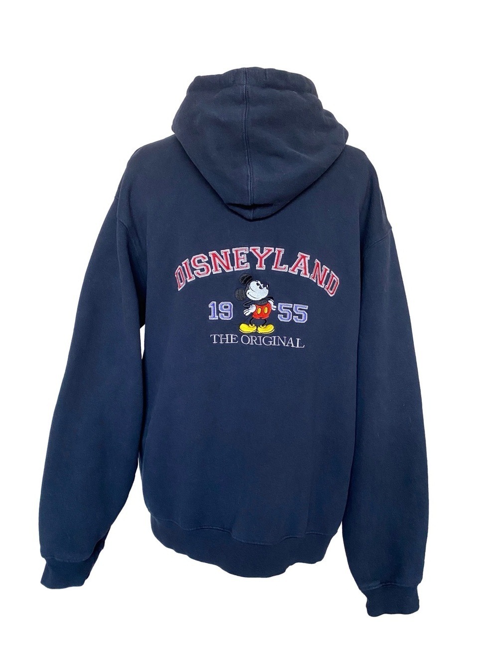 Vintage Disneyland Resort Mickey Mouse Full Zip Hoodie Navy Sz M